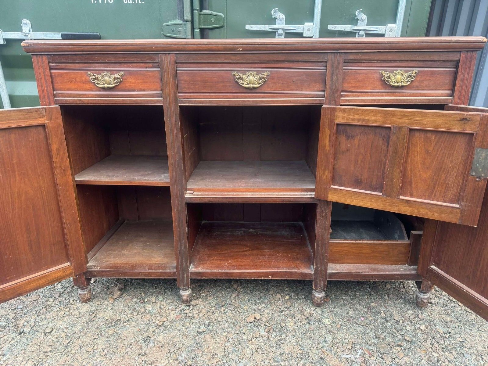 Vintage Edwardian Sideboard/Tv Stand Hallway Unit Ready To Upcycle photo furniture