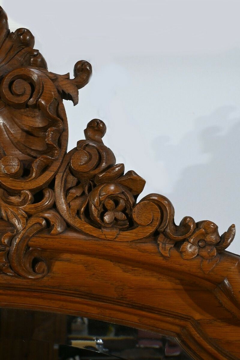 Oak Mirror, Louis XV Style – Late 19th Century photo buy