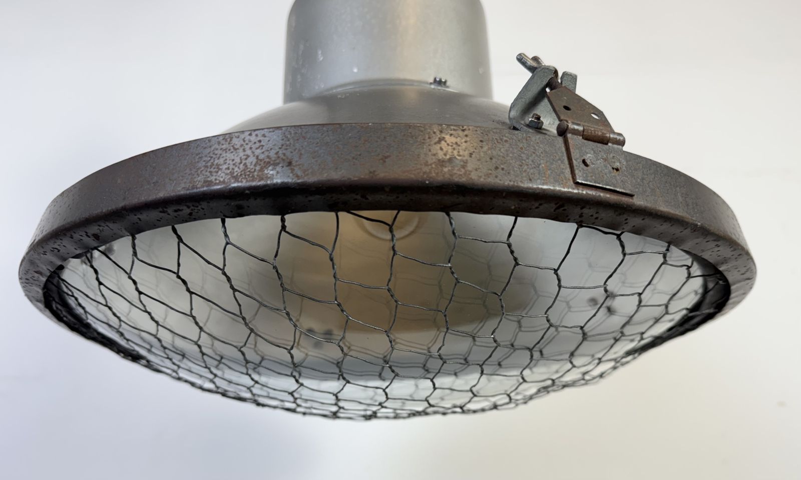 photo furniture Industrial Grey Hammer Paint Pendant Lamp From Elektrosvit, 1960s, 4x