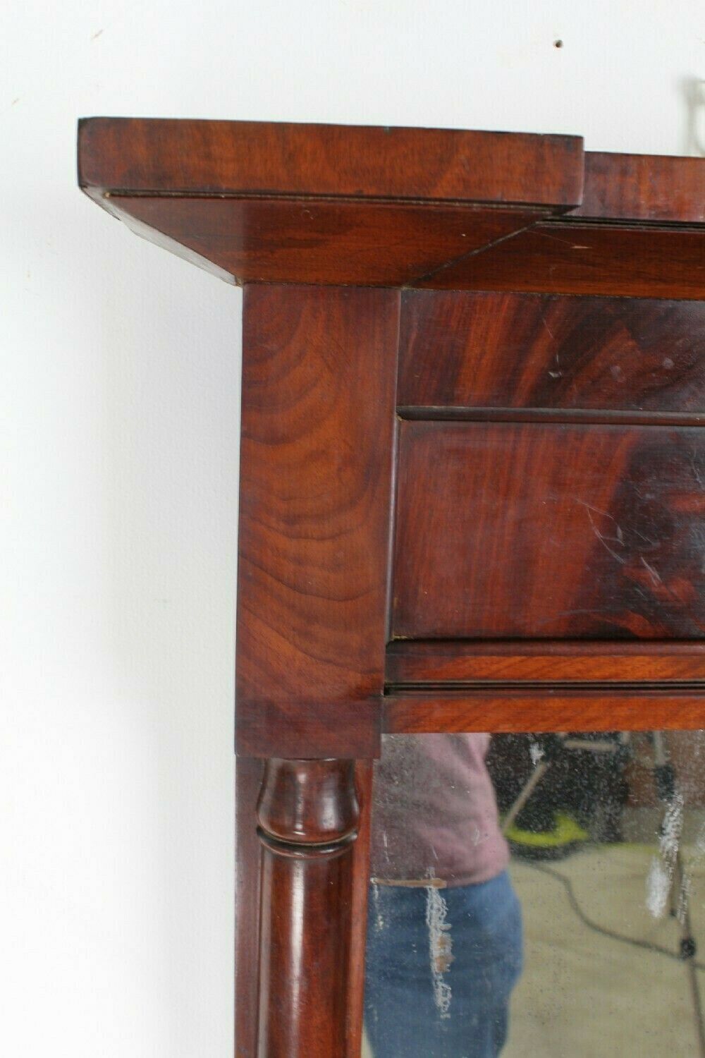 Small Regency Mahogany Pier Mirror photo vinterior