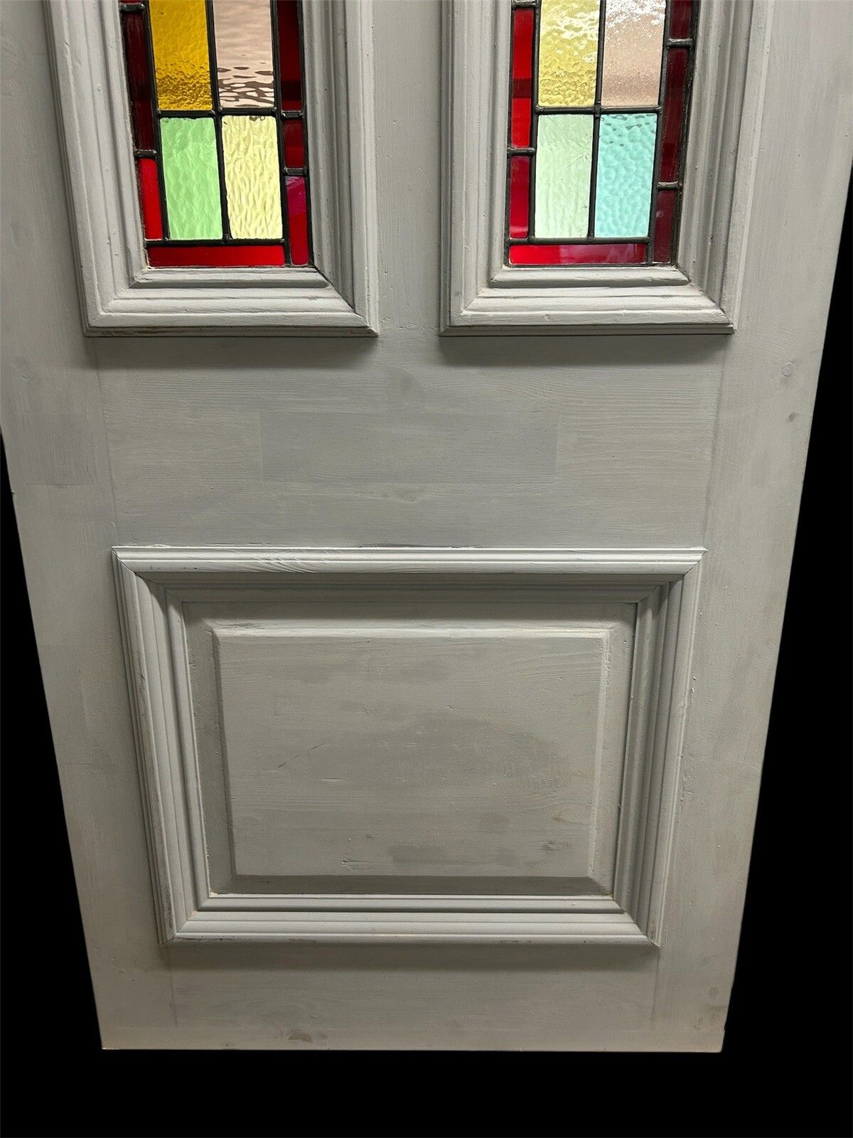 Victorian Stained Glass Front Door Old Antique Period Reclaimed Leaded Wood photo buy