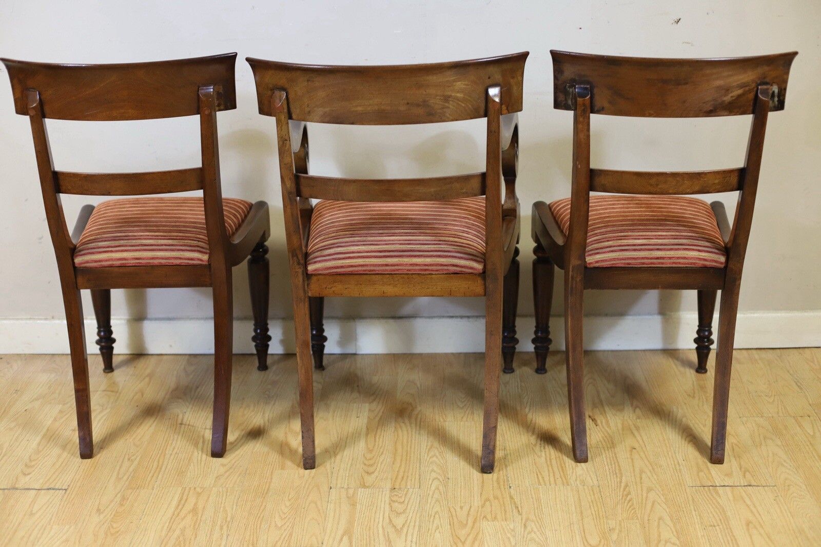 Lovely Set Of Six Bar Back Dining Chairs photo 895.0