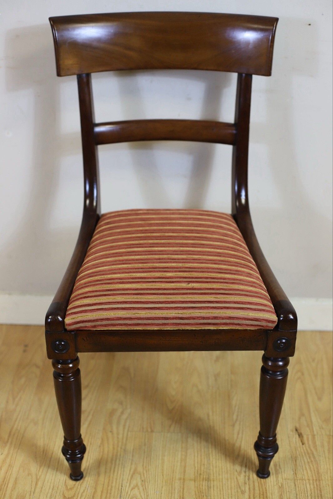 895.0 Lovely Set Of Six Bar Back Dining Chairs photo