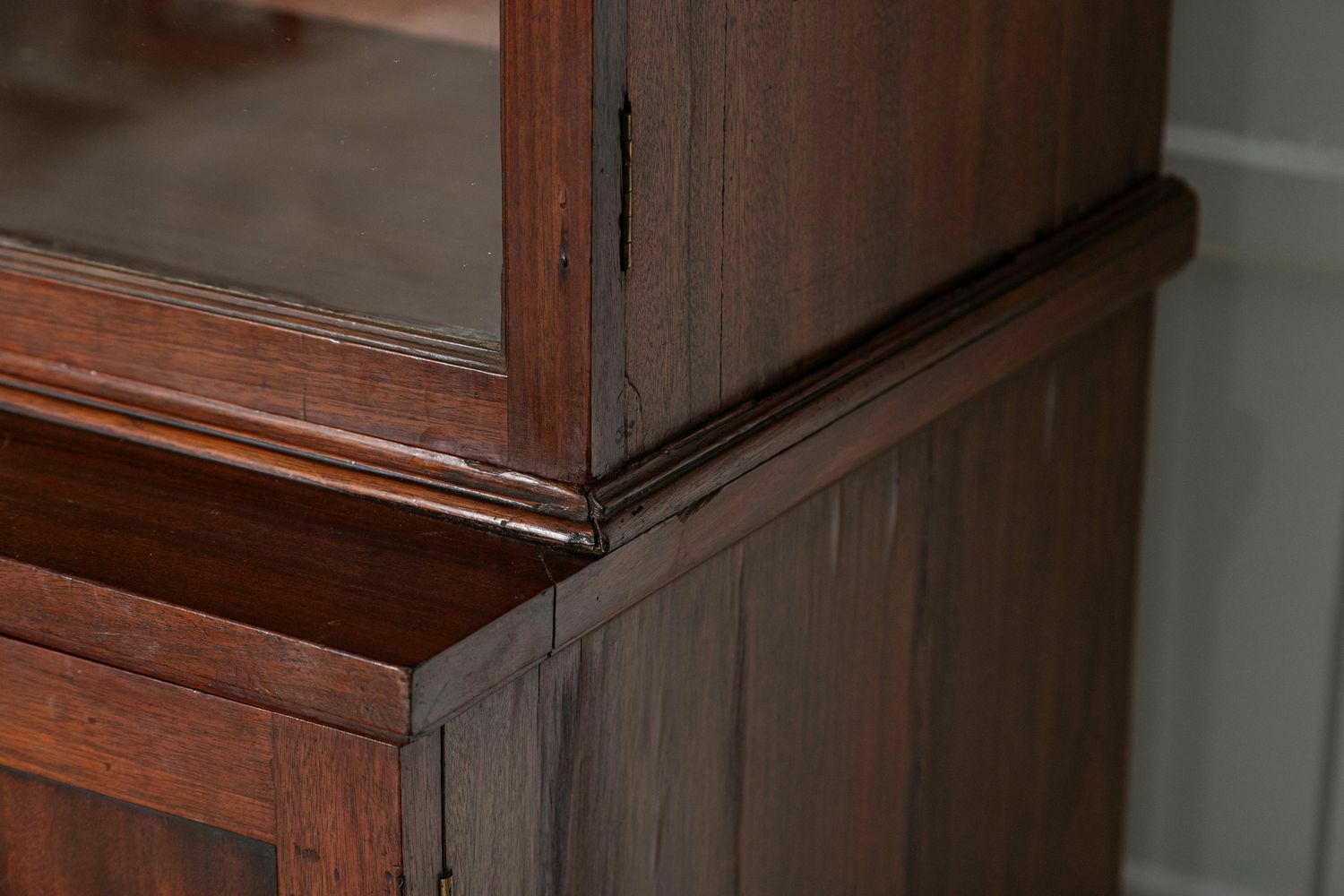 photo furniture Monumental Irish Georgian Mahogany Glazed Bookcase