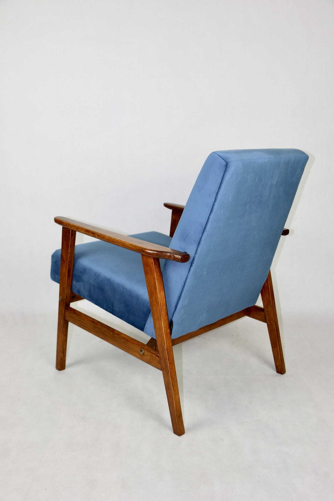 "Lis" Armchair, 1970s, Sea Blue, Designed By Henryk Lis photo 333.0