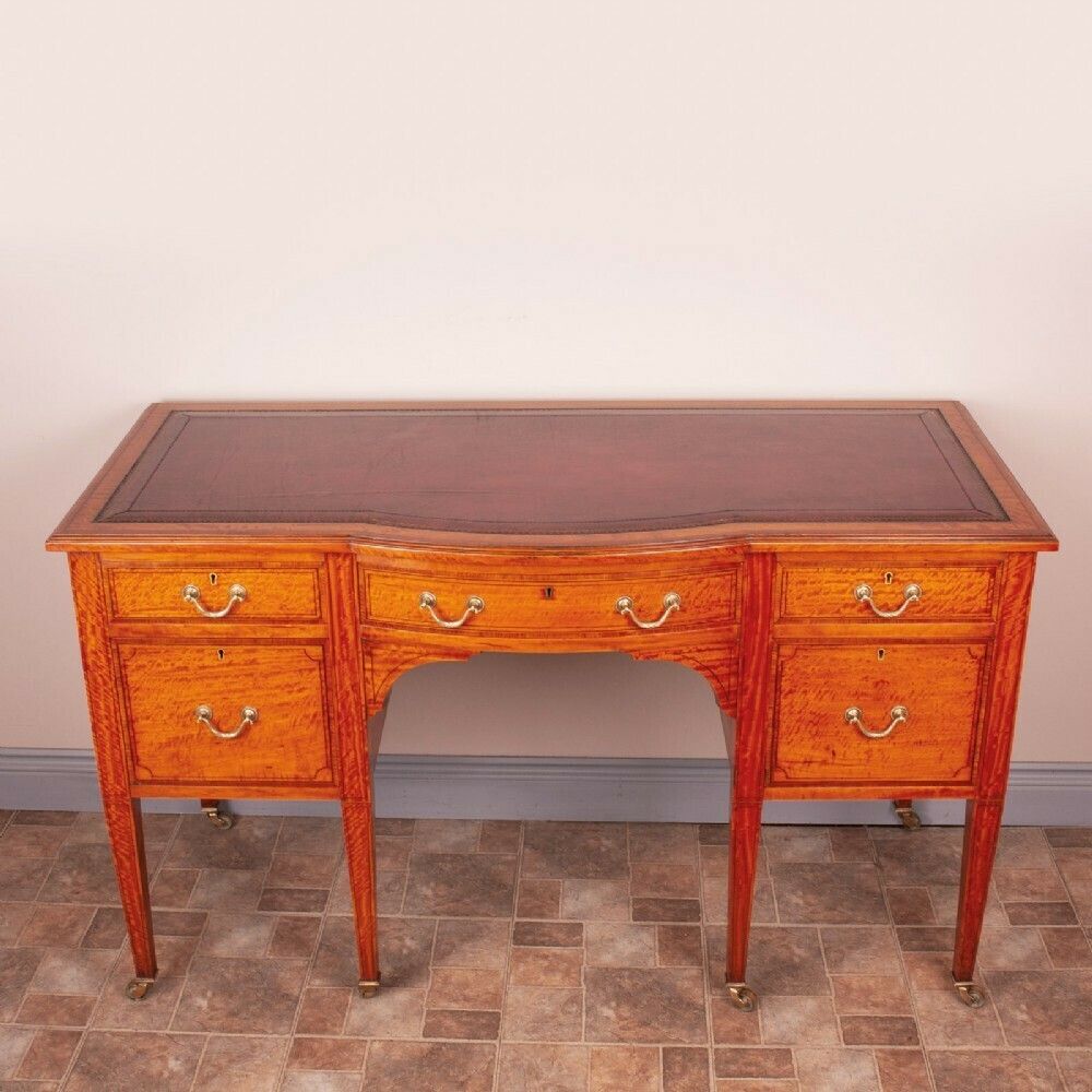 Good Quality Inlaid Satinwood Writing Desk