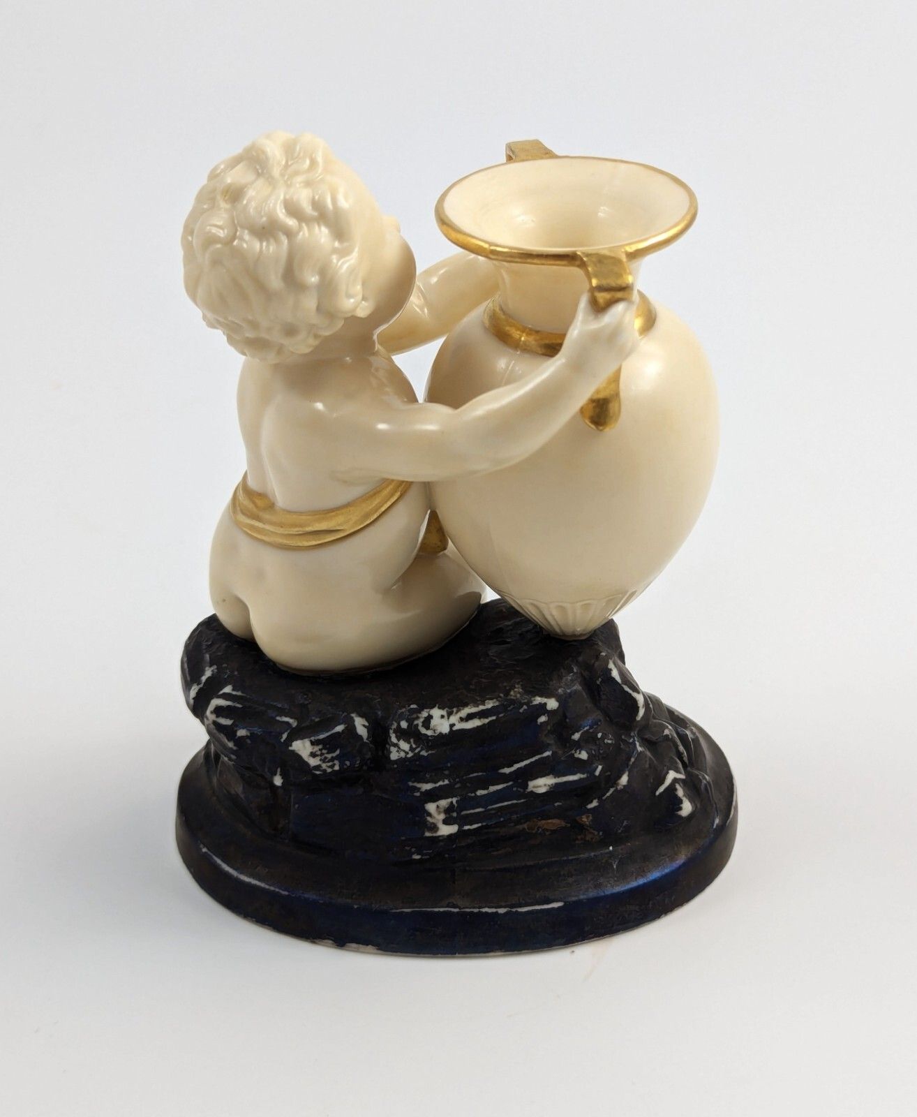Rare Royal Worcester, Kerr & Binns Period, Figurine: Child With Amphora, 1857 photo Home Decor