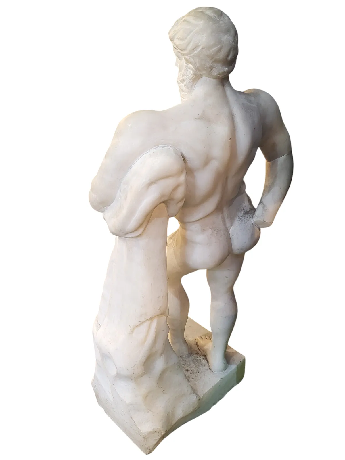 Large Realistic Marble Sculpture Of Hercules photo for sale