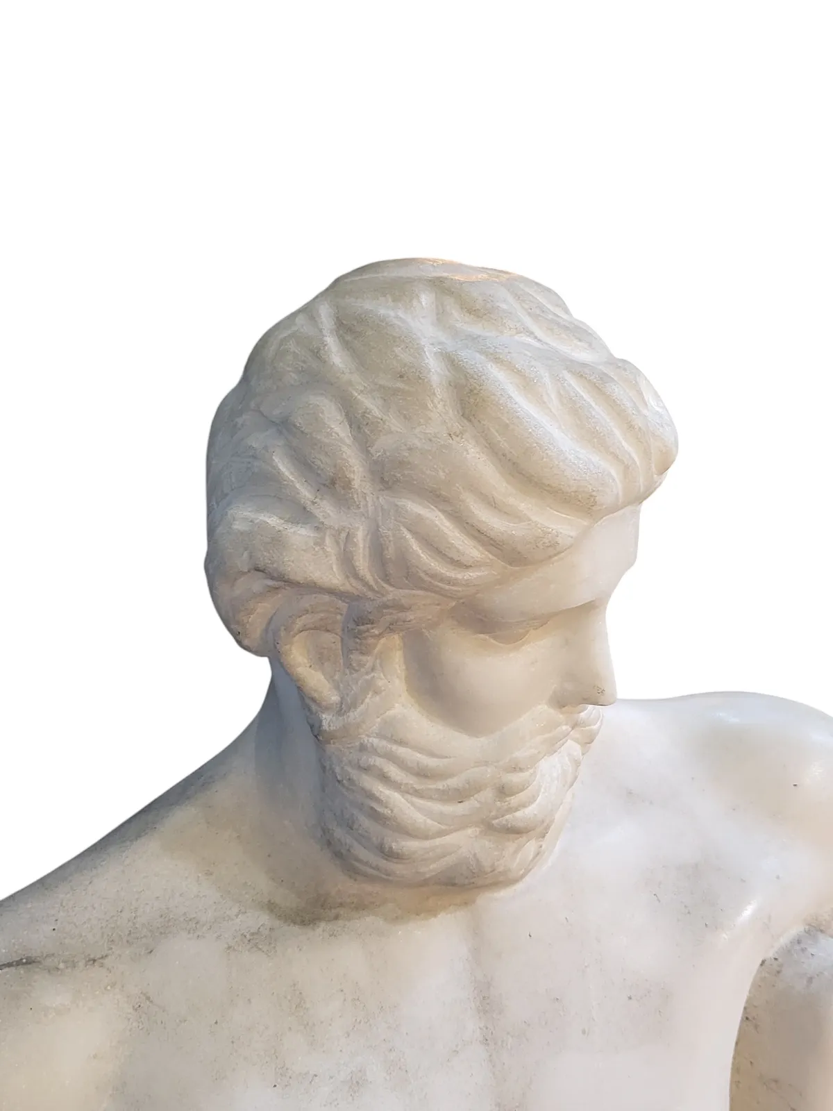 Large Realistic Marble Sculpture Of Hercules photo Art