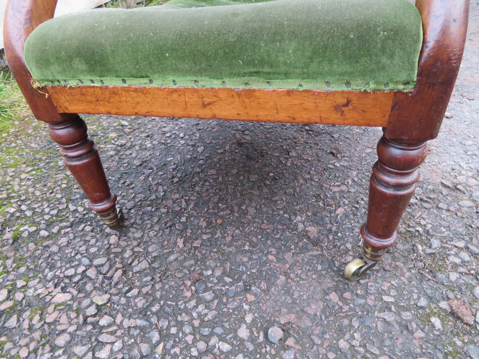 photo for sale Very Rare Early Howard & Sons Elbow Armchair.