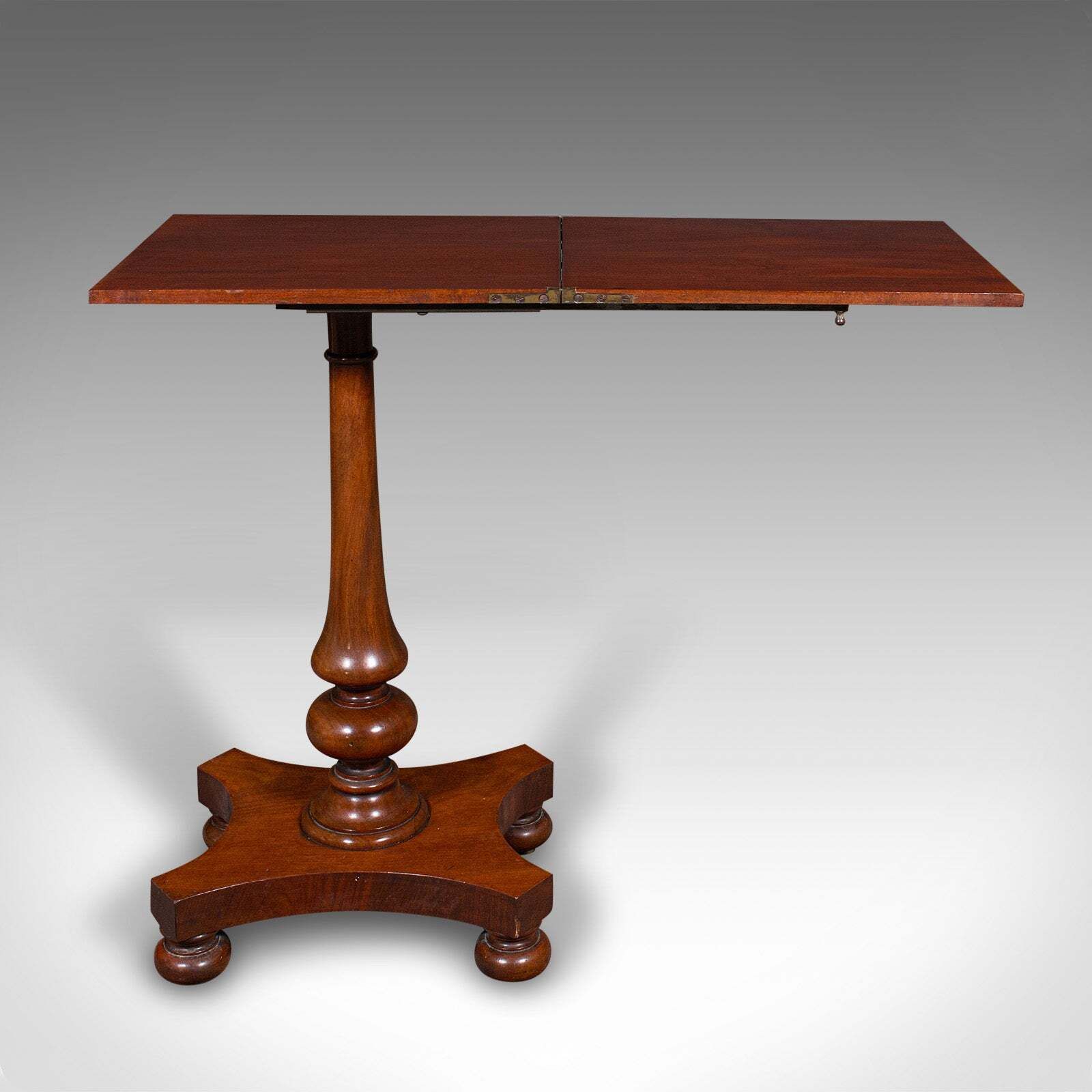 Antique Calligrapher's Extending Table, English, Cantilever, Chairside, Regency photo buy
