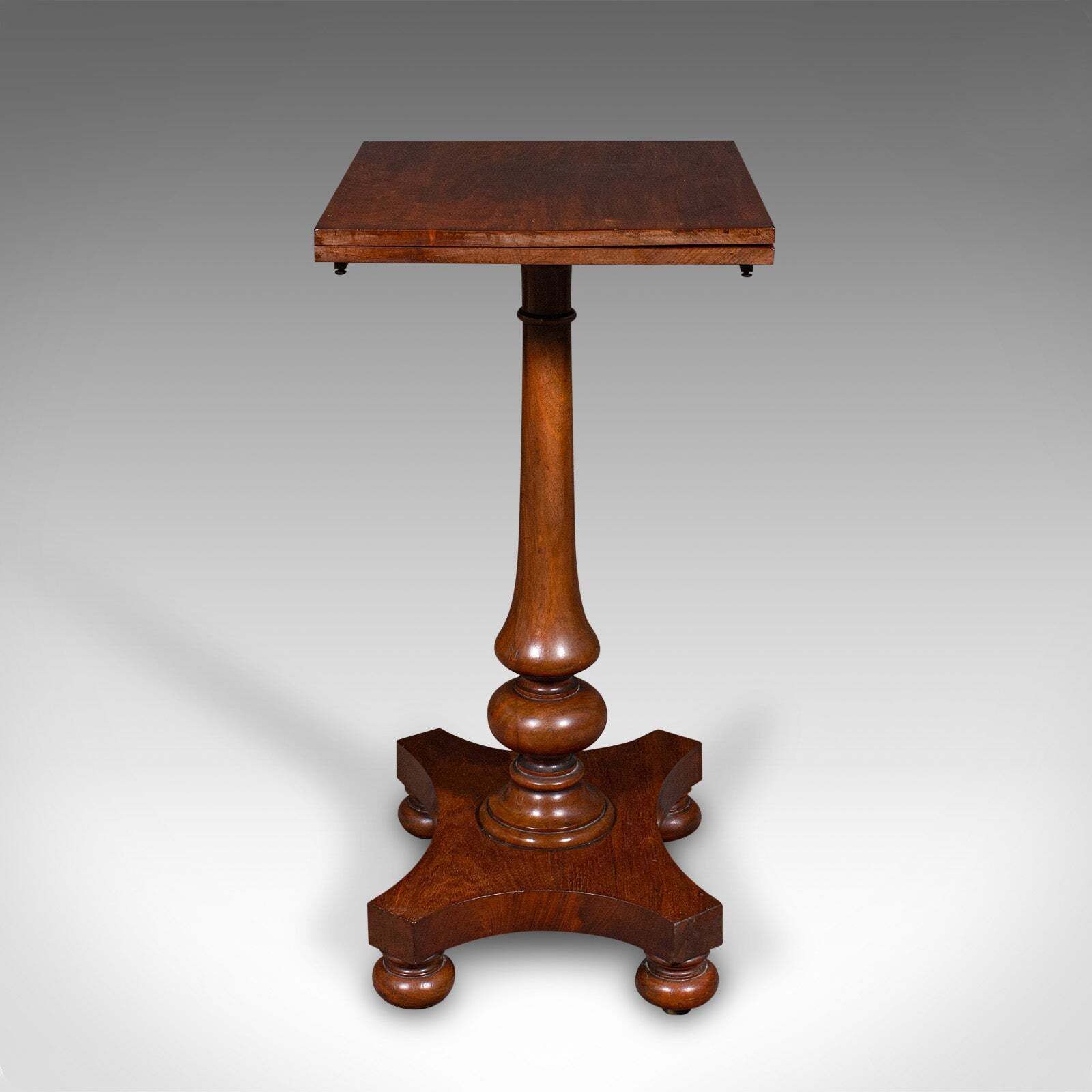 Antique Calligrapher's Extending Table, English, Cantilever, Chairside, Regency photo vintage