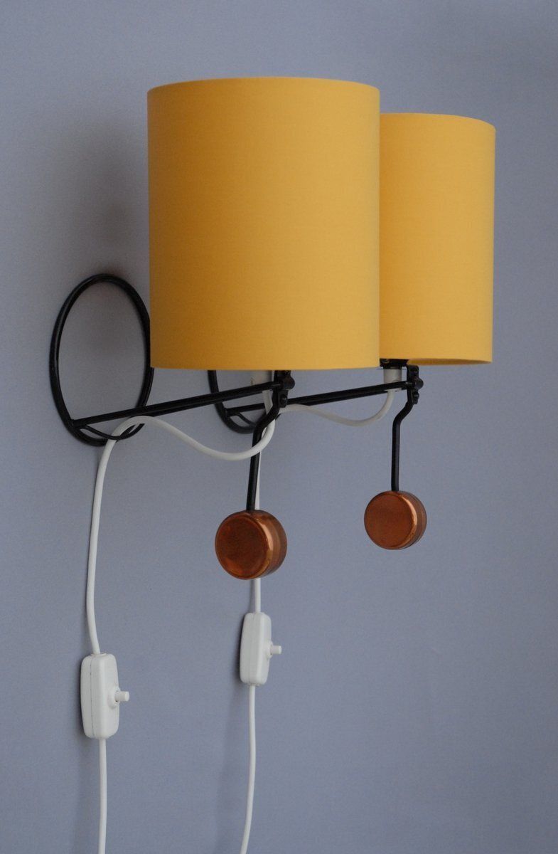 Model 26 Wall Or Table Lamps For Ajh, Sweden, 1950s, Set Of 2 photo vintage