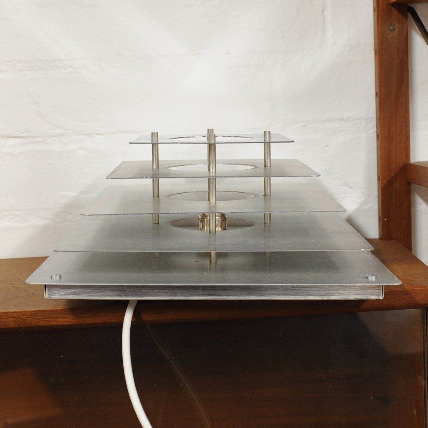 Pair Of Space Age Pyramid Wall Sconce Attributed To Hüstadt Leuchten, 1970s, Set Of 2 photo buy
