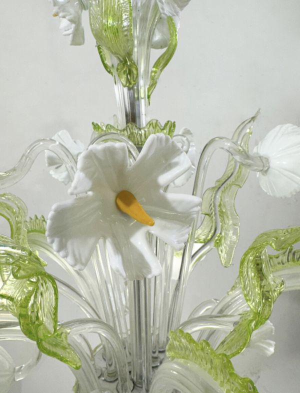 Mid Century Modern Chandelier, Italy, Murano Glass, 1950s photo Lighting