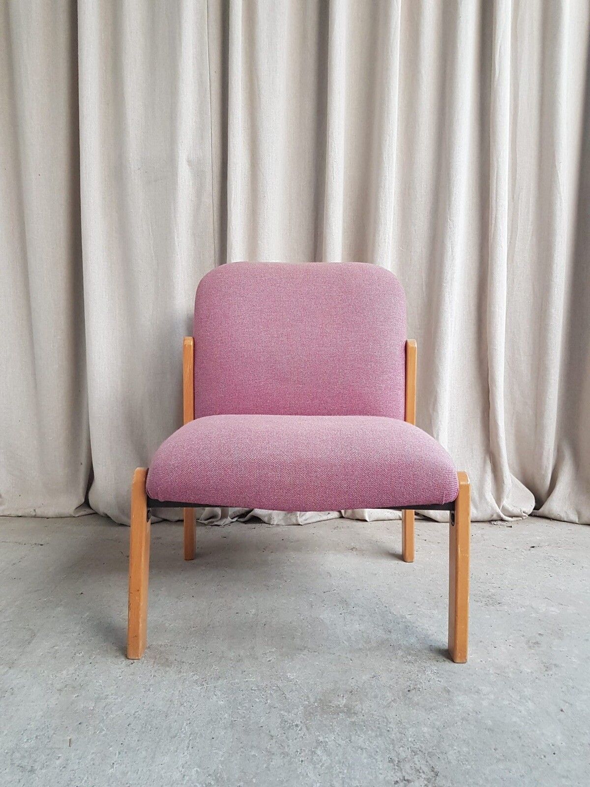 Vtg Late Mid Century Modernist Post Modern Studio Lounge Chair Retro R675 photo furniture