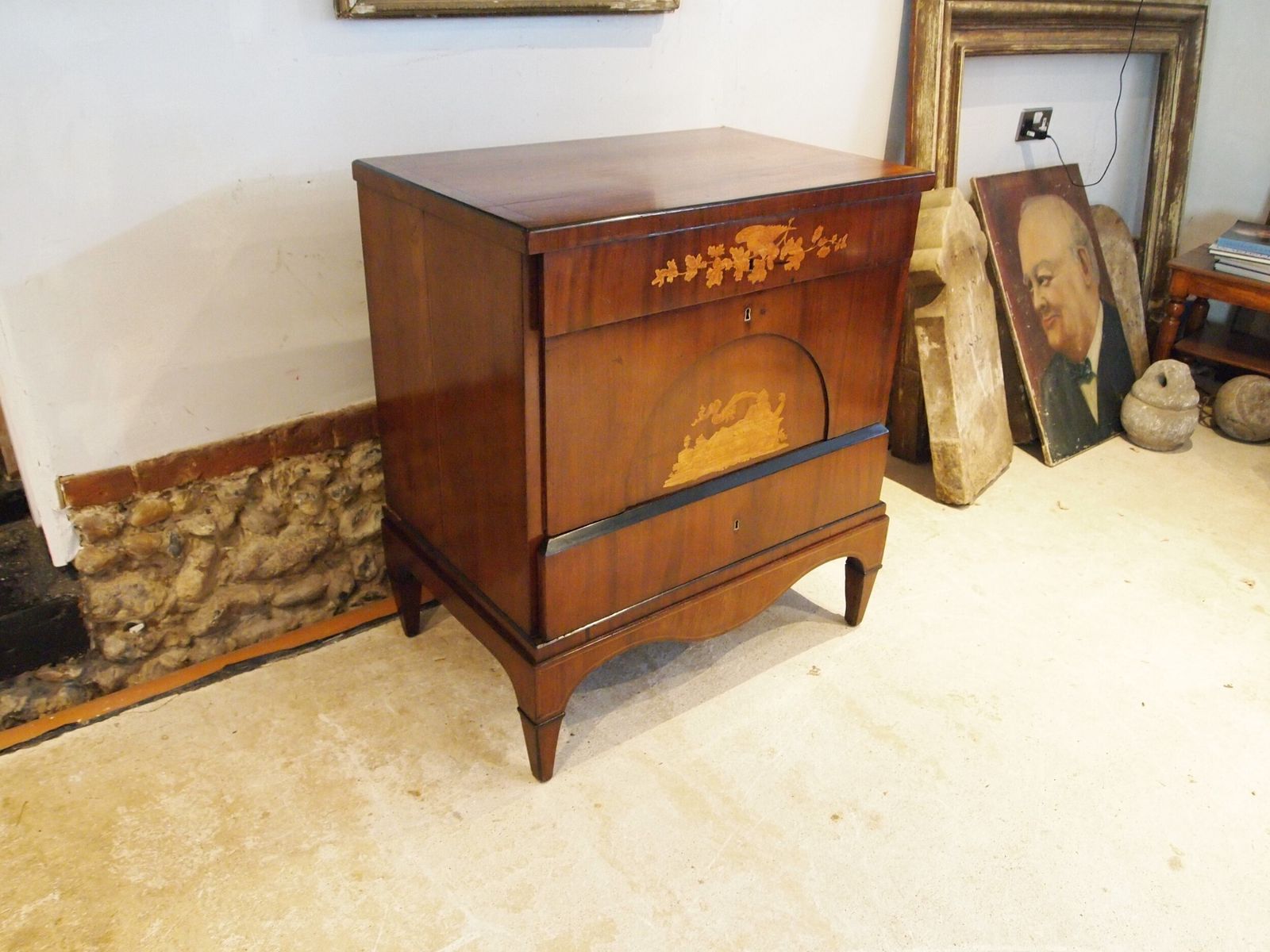 Chest Of Drawers Rare Italian Inlaid Commode C1810 photo for sale