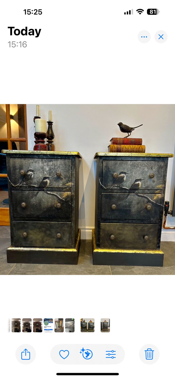 A Pair Of Stunning Bedside Drawers