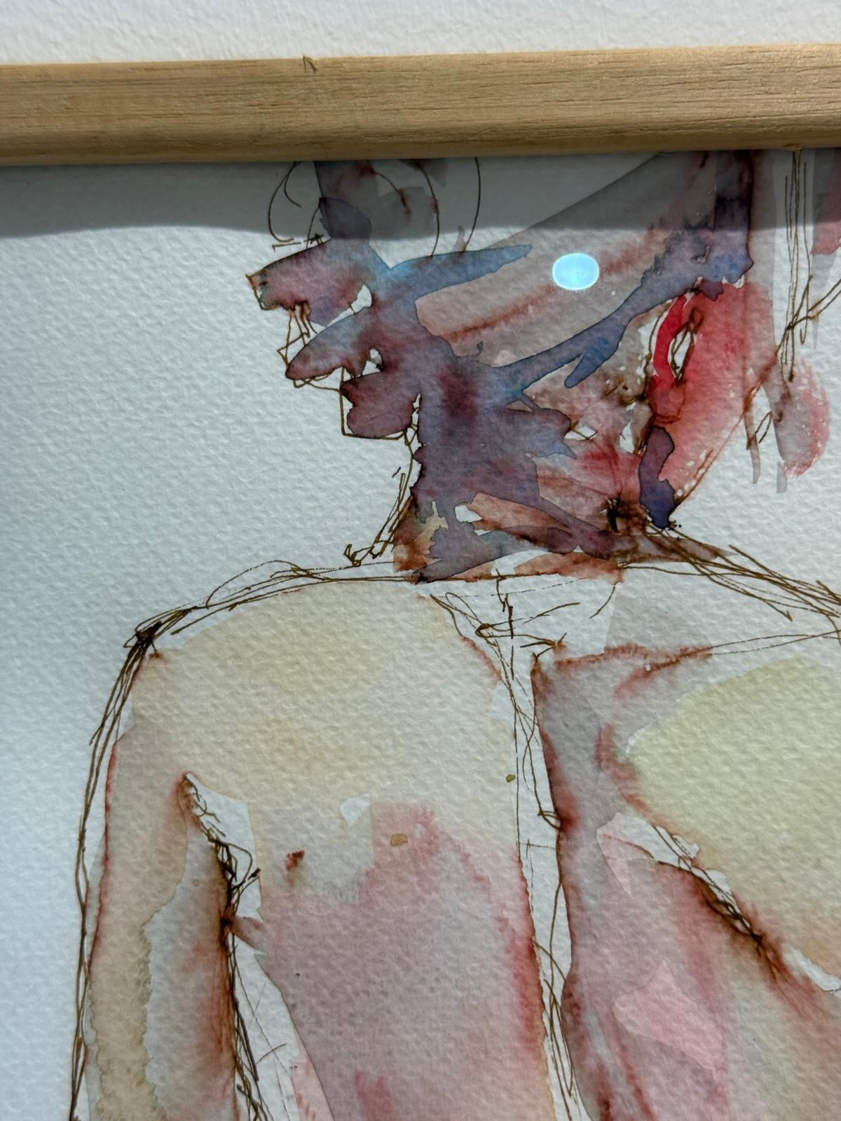 "Penny" Female Nude Watercolour By Katie Naroznik photo furniture