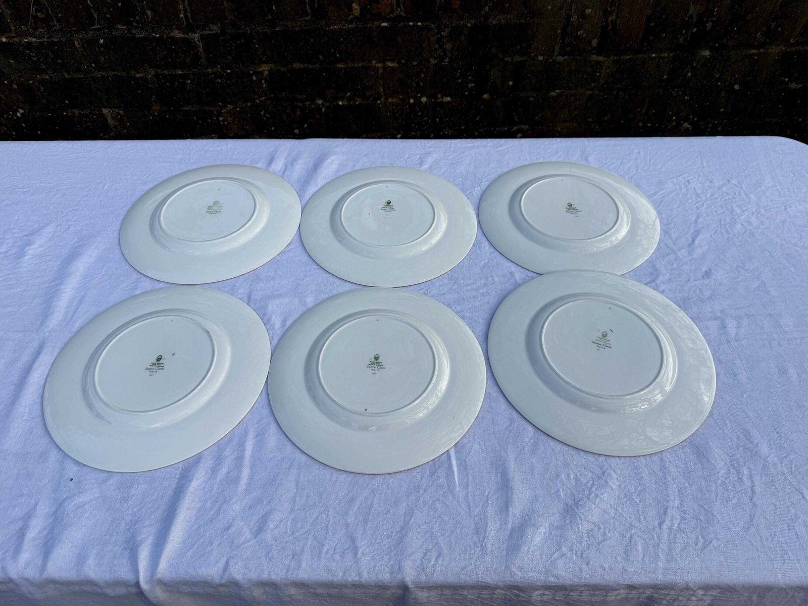 Superb 1950s/60s Wedgwood Santa Clara Part Dinner Service   Green Ivy Pattern, 18 Piece Set Incl Dinner Side Plates, Dessert Soup Bowls photo buy