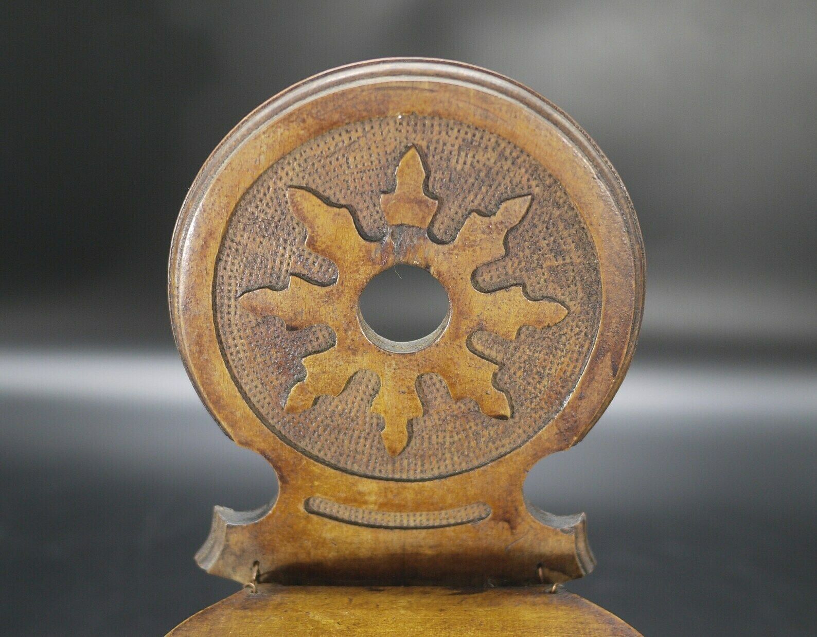photo furniture Antique French Provencal Salt Box Wood And Enamel
