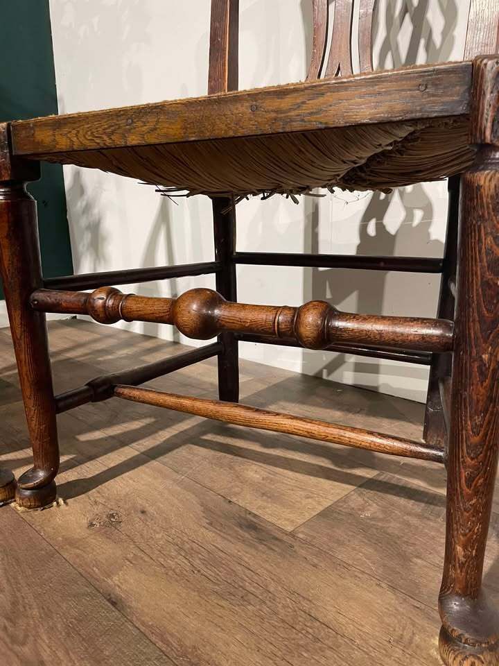 Near Pair Of Victorian Oak Chairs photo vintage
