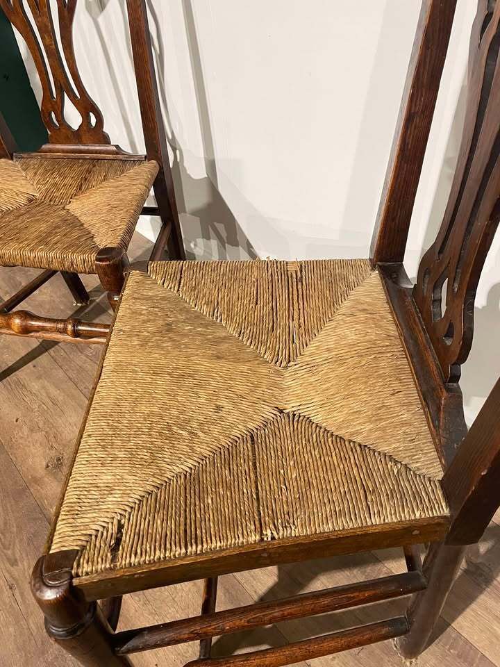 Furniture Near Pair Of Victorian Oak Chairs photo