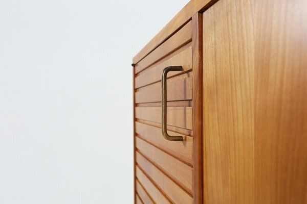 Mid Century French Sideboard In Full Cherry Wood, 1950s photo vintage