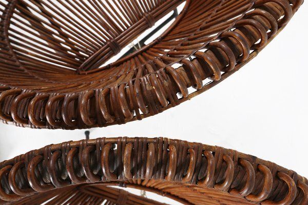 Rattan Lounge Armchairs By Janine Abraham & Dirk Jan Rol, 1960s, Set Of 2 photo vintage