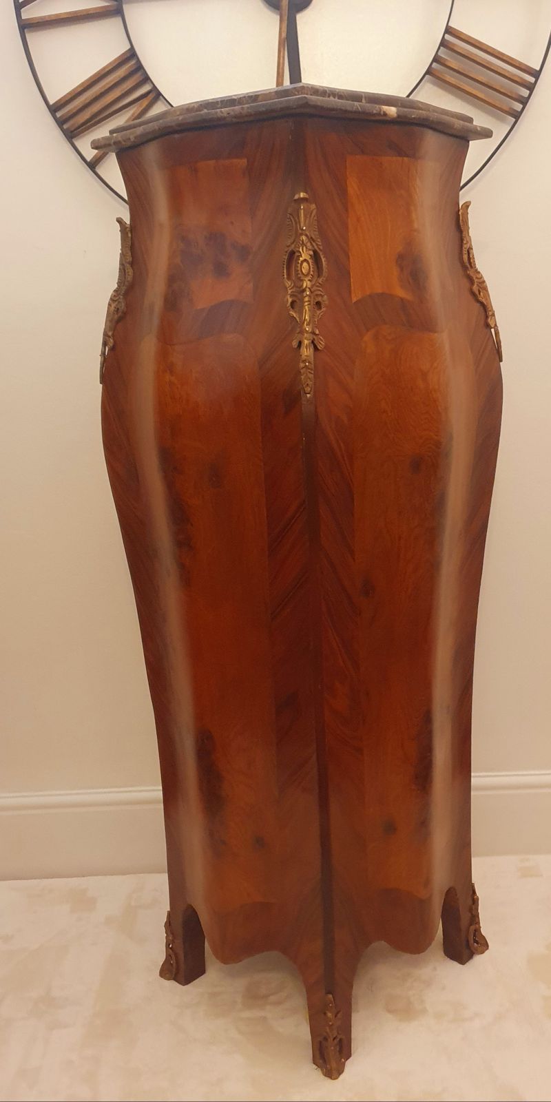 Pair 4ft French Bombe Style Vintage Pedestals Columns Stands photo for sale