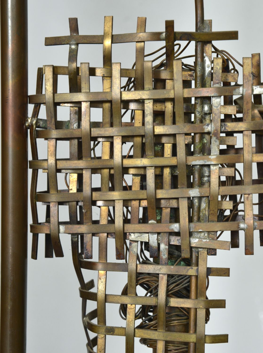 Lighting Rare 1960s Abstract Standard Lamp Sculpture By David Graves Figurative Handcrafted Midcentury photo