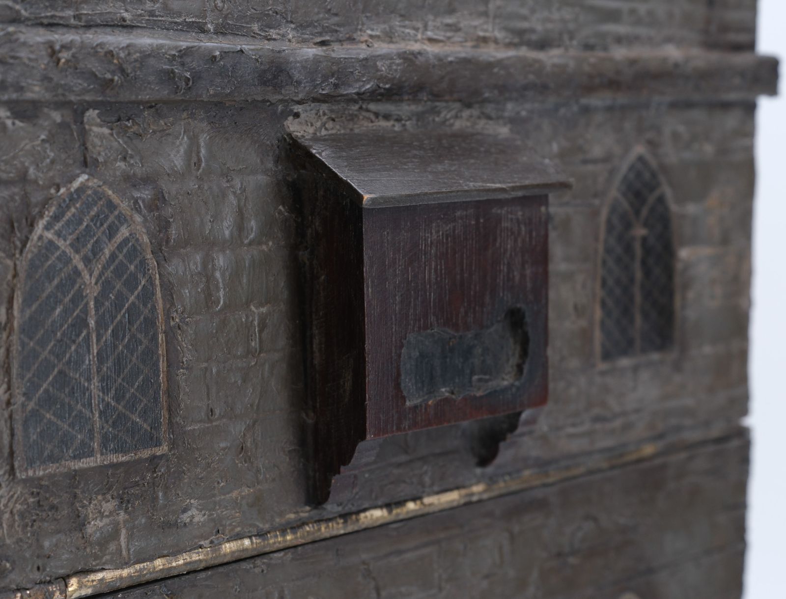 Rare 19th Century Decanter Box Depicting A Medieval Castle photo 2850.0
