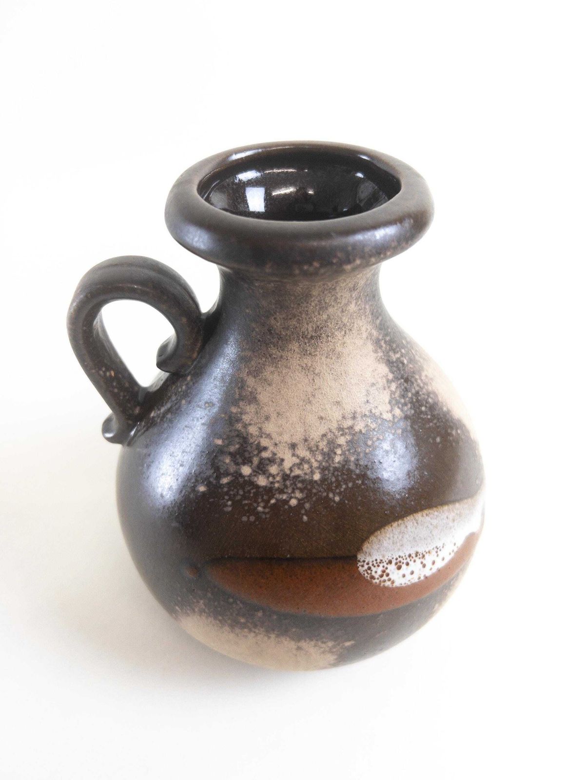 photo for sale West German Pottery   Ceramic Vase By Scheurich Keramik   Form 495 16   Brown, Earthy   Coppery West German Vase