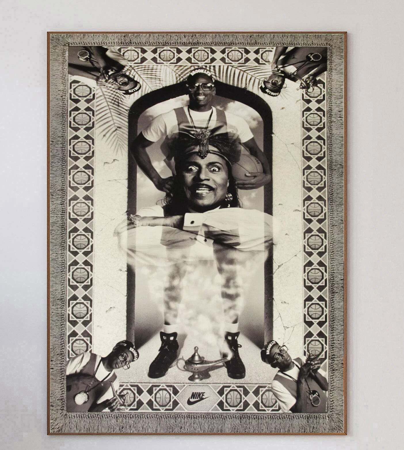 Nike   Spike Lee And Michael Jordan Original Vintage Poster photo 518.0
