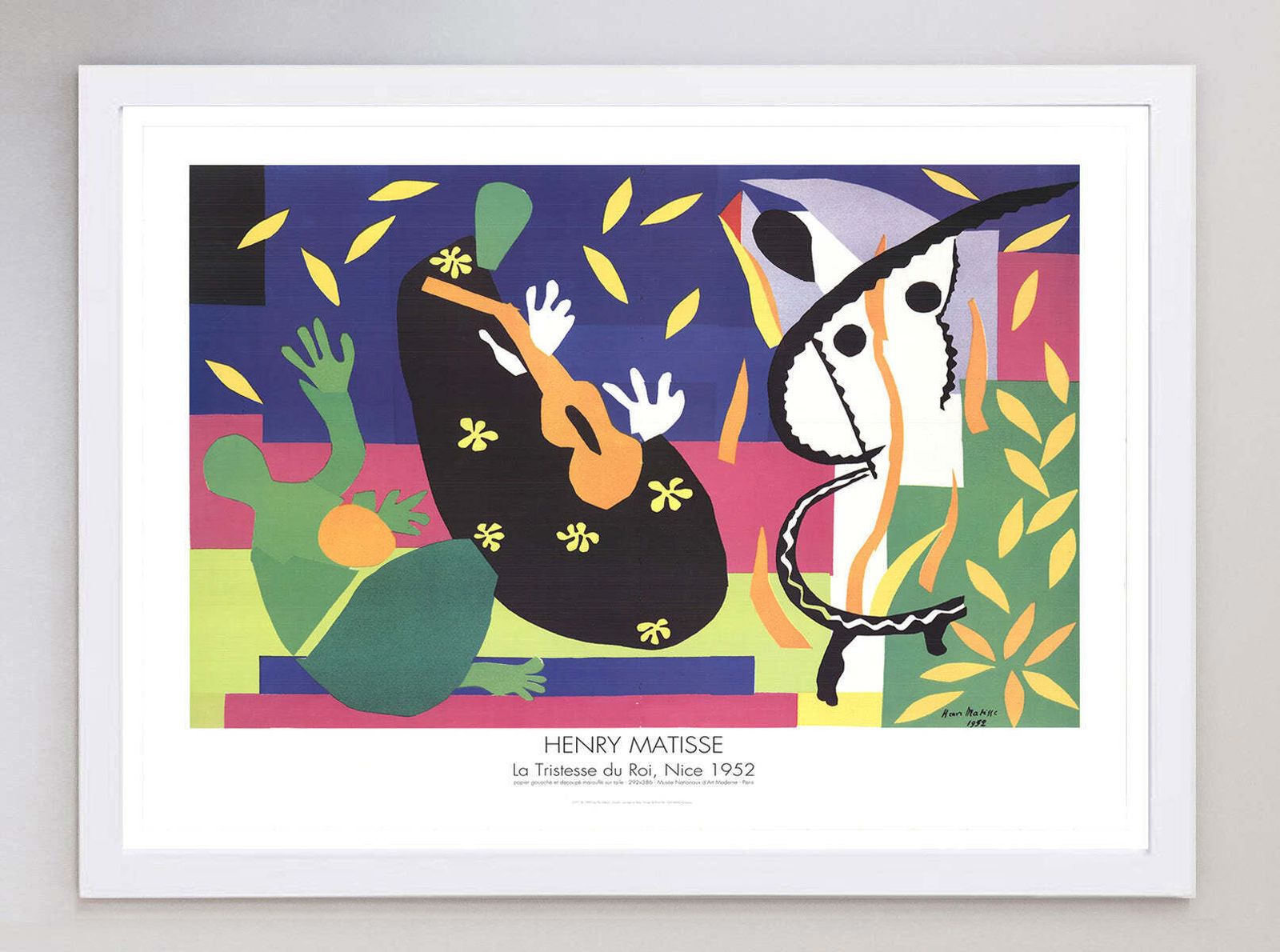 Henri Matisse   La Tristesse Du Roi   Nice Original Vintage Poster photo for sale