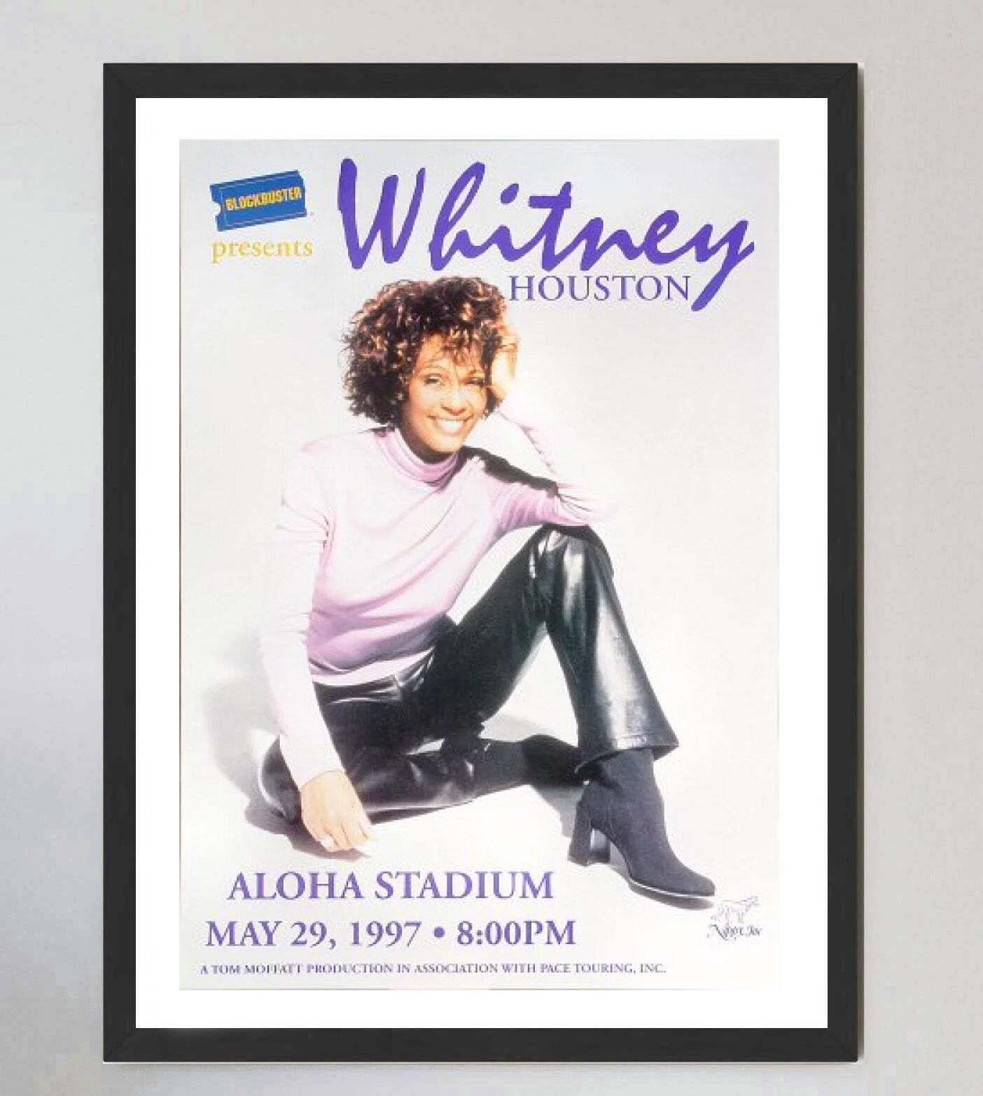Whitney Houston   Hawaii Original Vintage Poster photo furniture