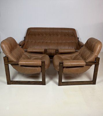 photo buy Sofa And Armchairs By Percival Lafer, 1960s, Set Of 3