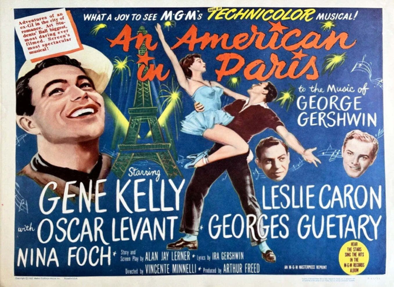 An American In Paris Original Vintage Poster