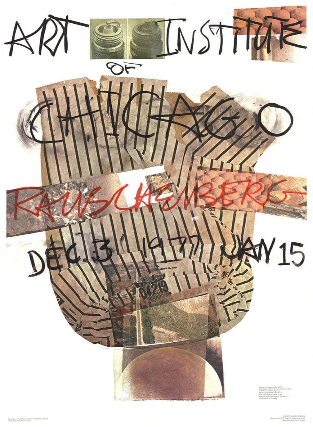 Robert Rauschenberg   Art Institute Of Chicago  , Original Vintage Poster