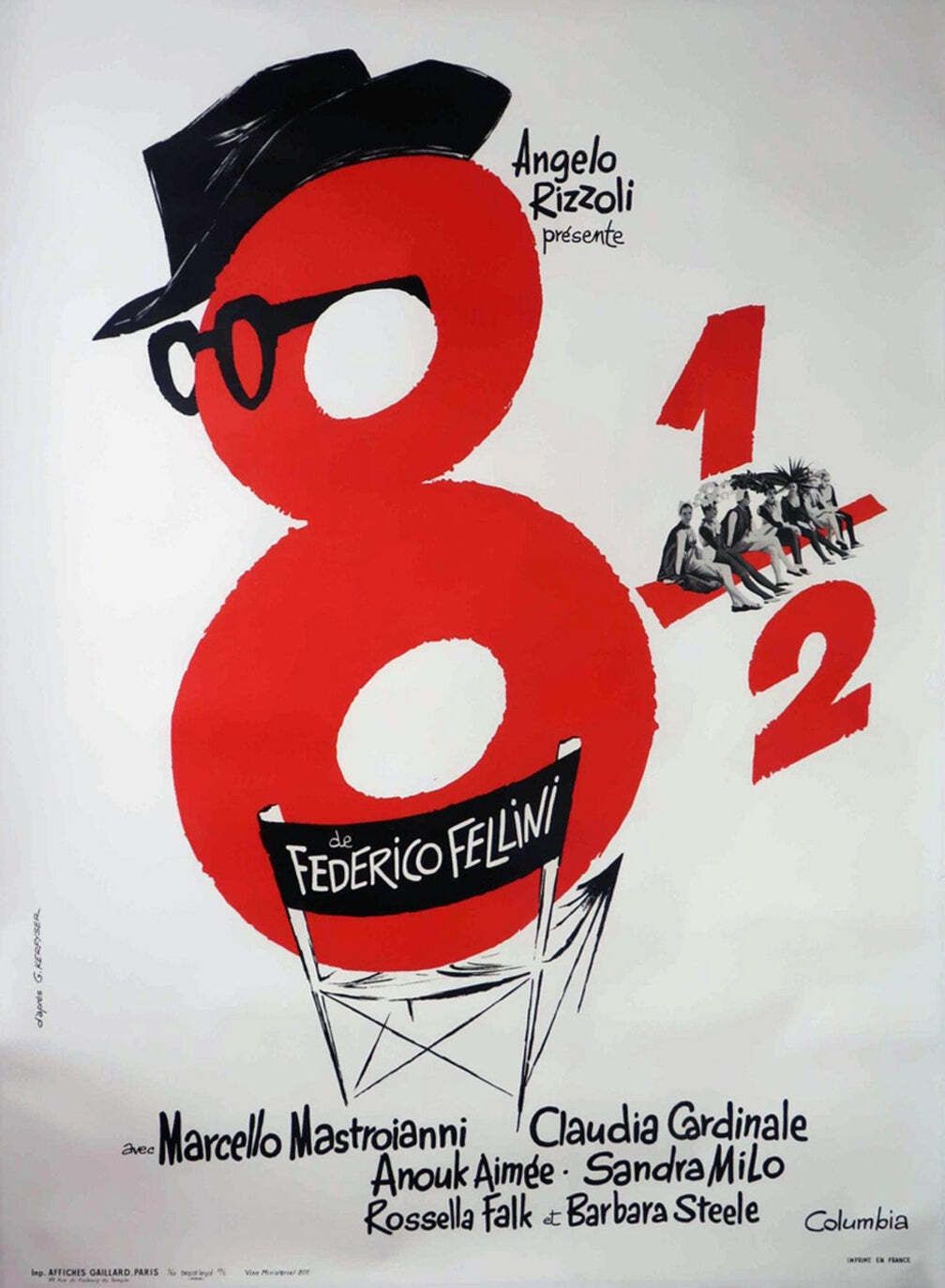 8 1/2 (French), 1960s, Vintage
