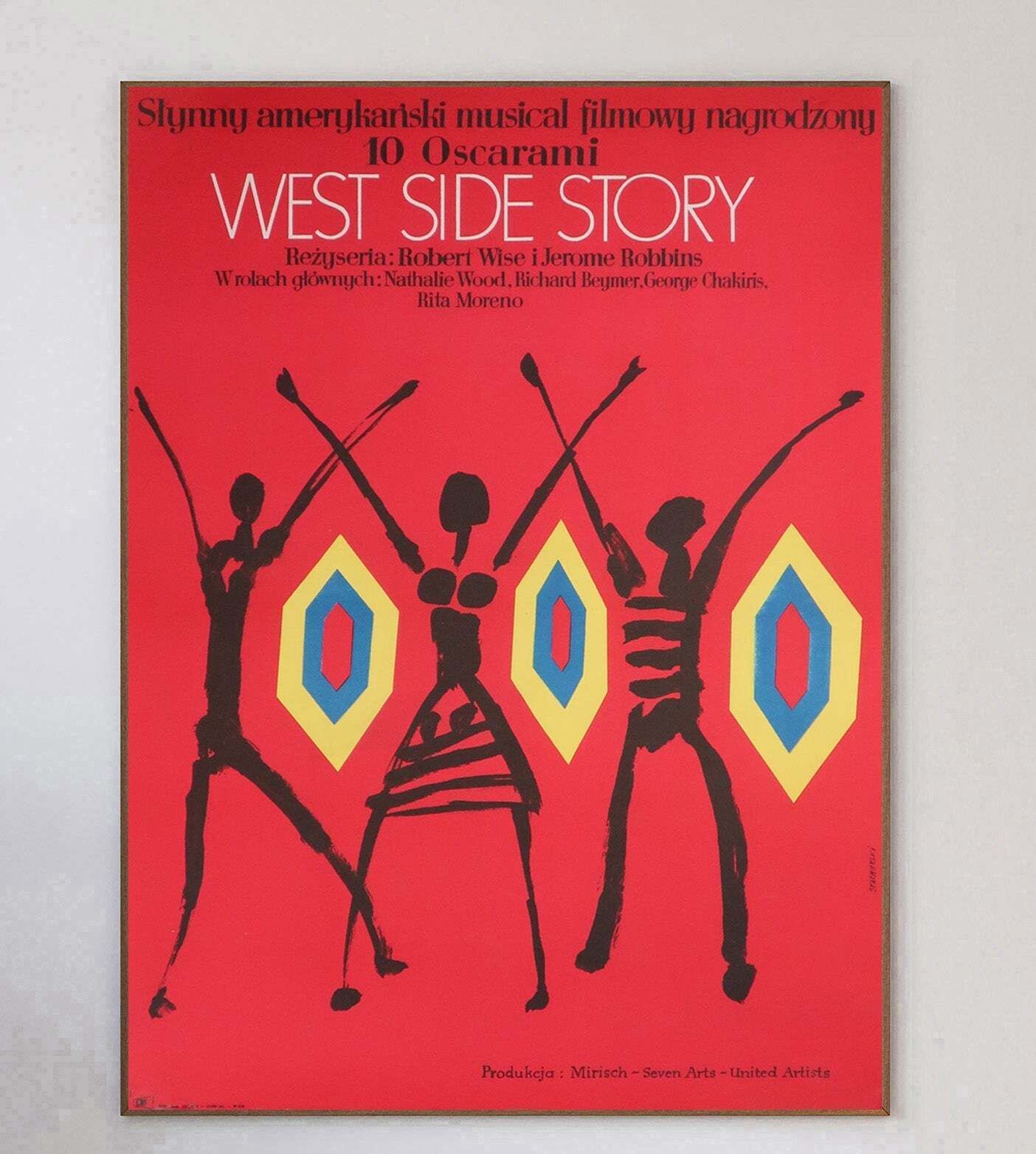 West Side Story (Polish), Original Vintage Poster photo 700.0