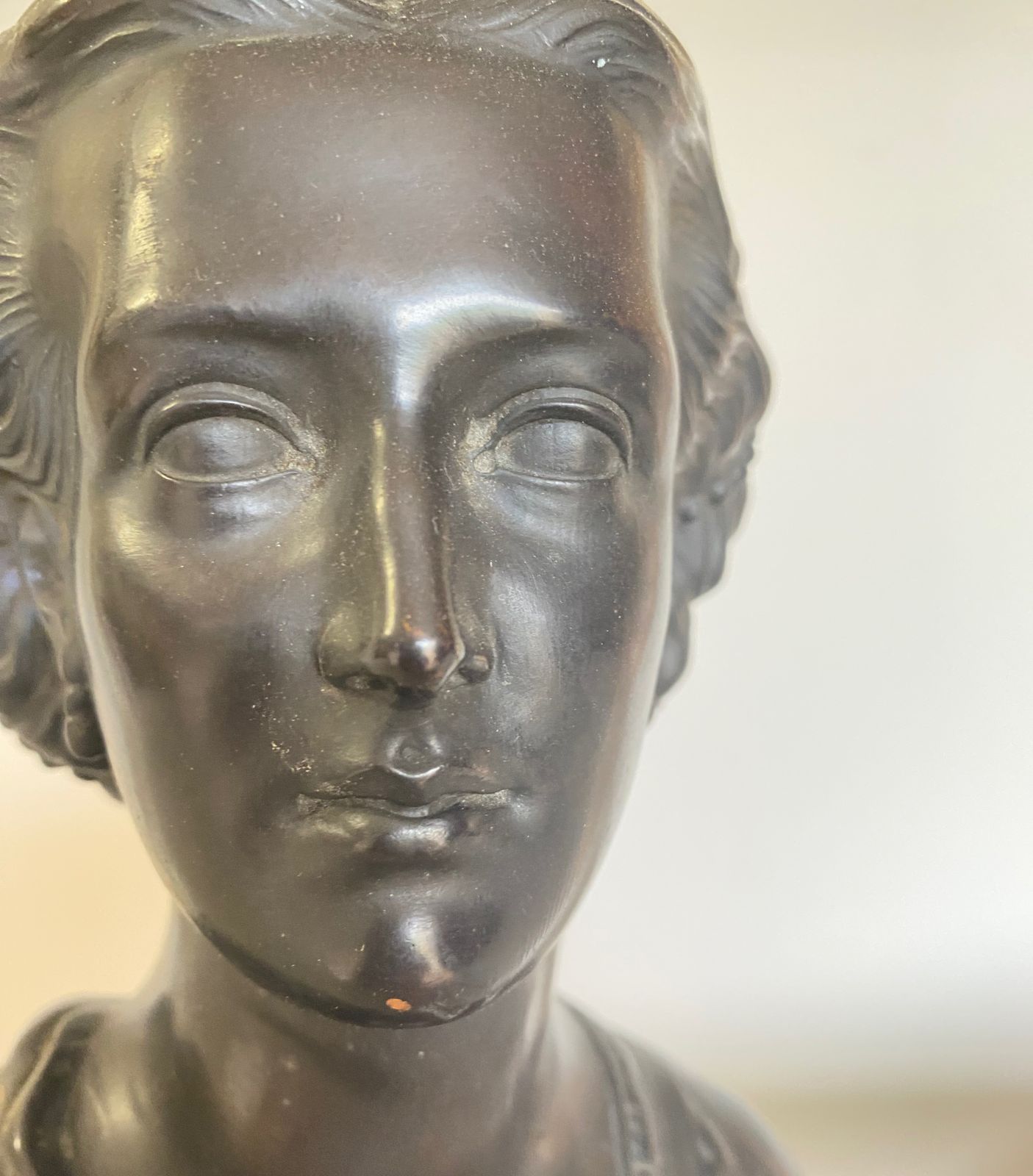 Patinated Copper Bust Of Princess Alexandra Of Denmark photo Art