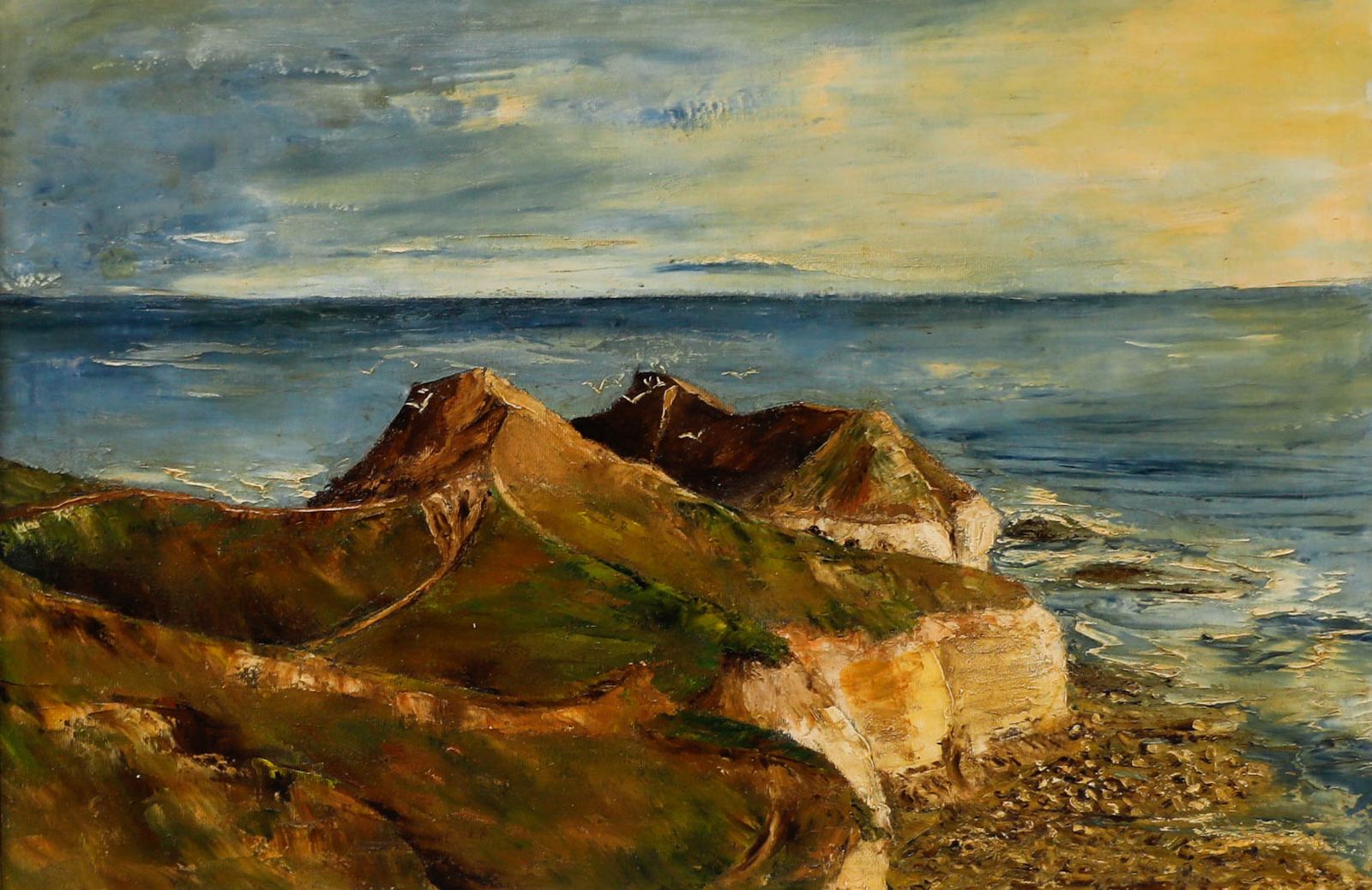 Gwen Howard  20th Century Oil, North Landing, Flamborough photo furniture