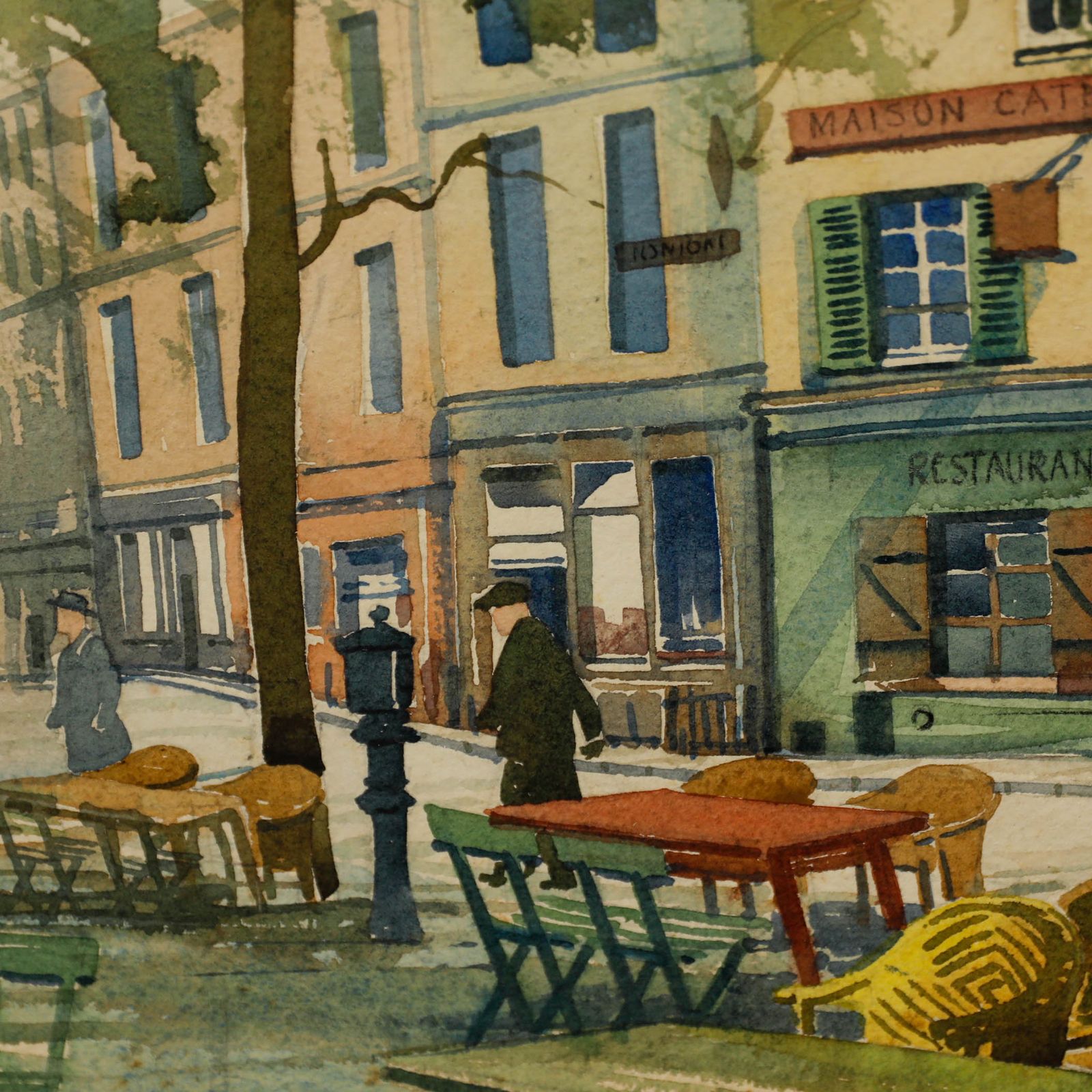 John Weston Early 20th Century Watercolour, Old Montmartre photo 173.0