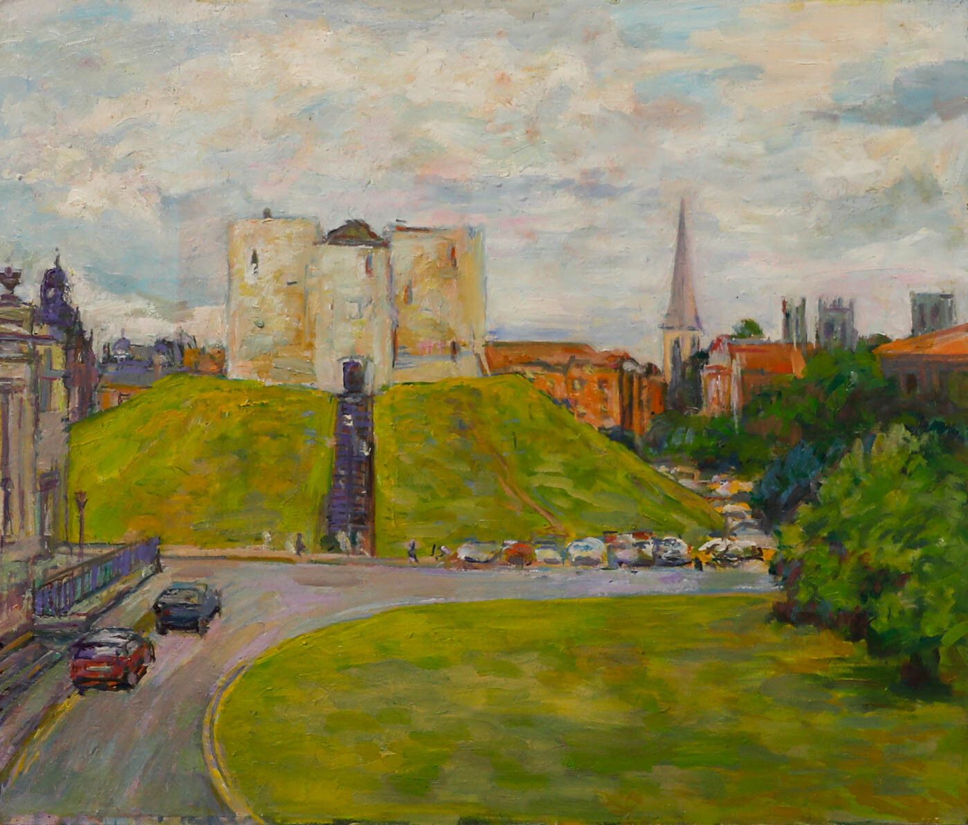 Simon Goldberg (1916 2002) 2000 Oil, Clifford's Tower, York