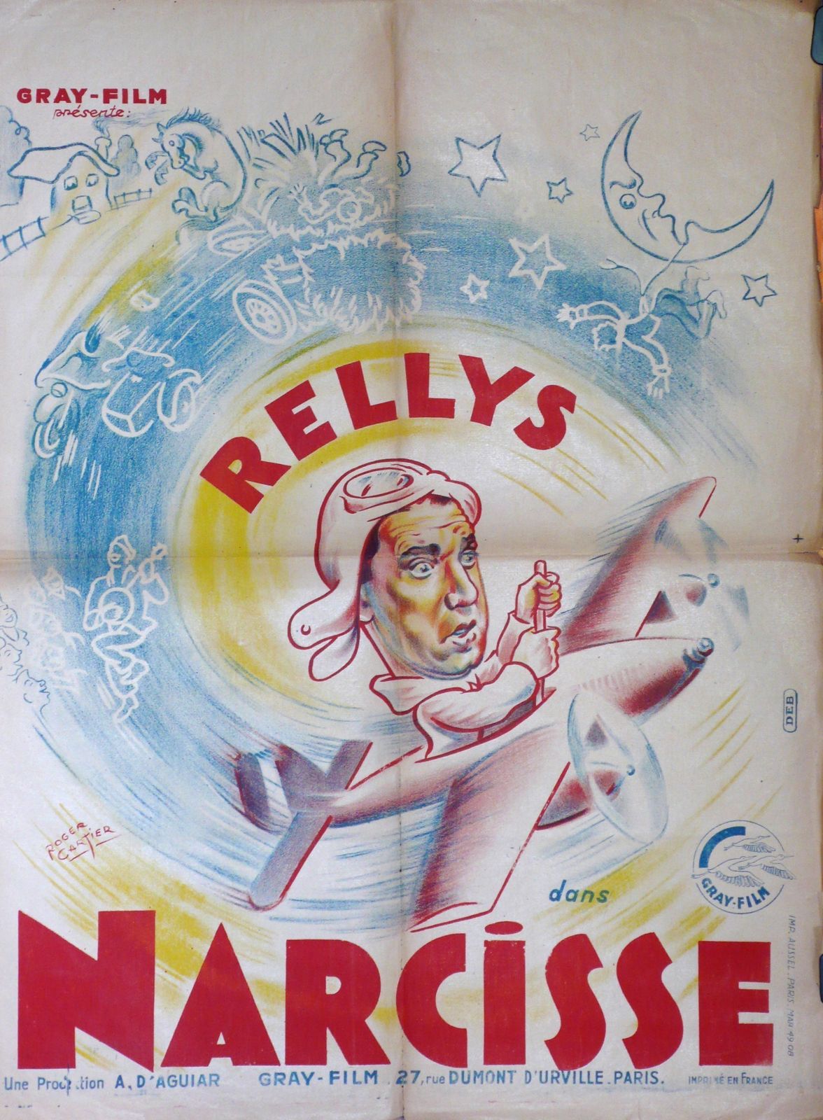 Narcisse – Original Movie Poster, France 1940 photo furniture