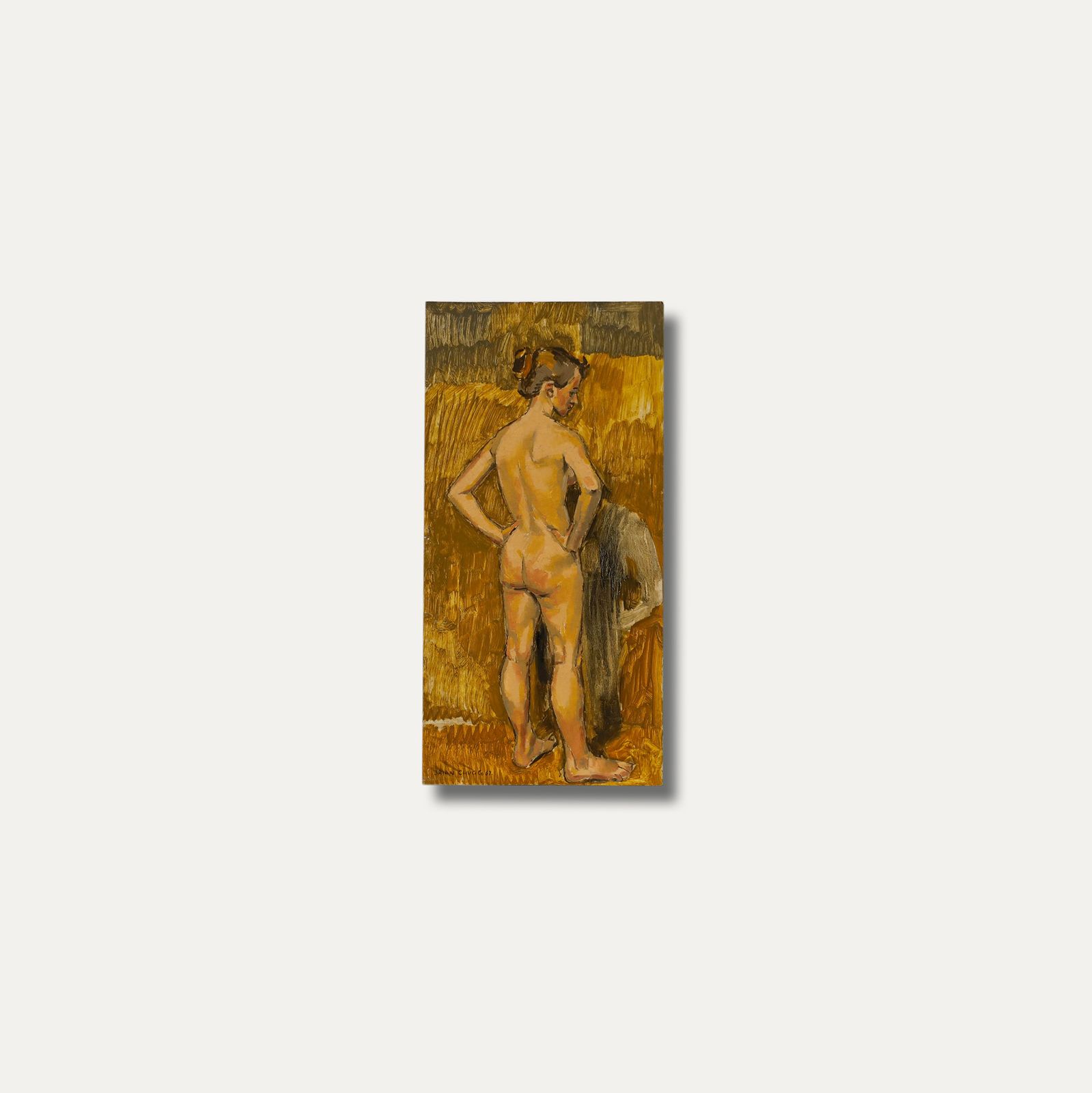 Brian Chugg (1926 2003) Mid 20th Century Oil, Janet: Study photo vinterior
