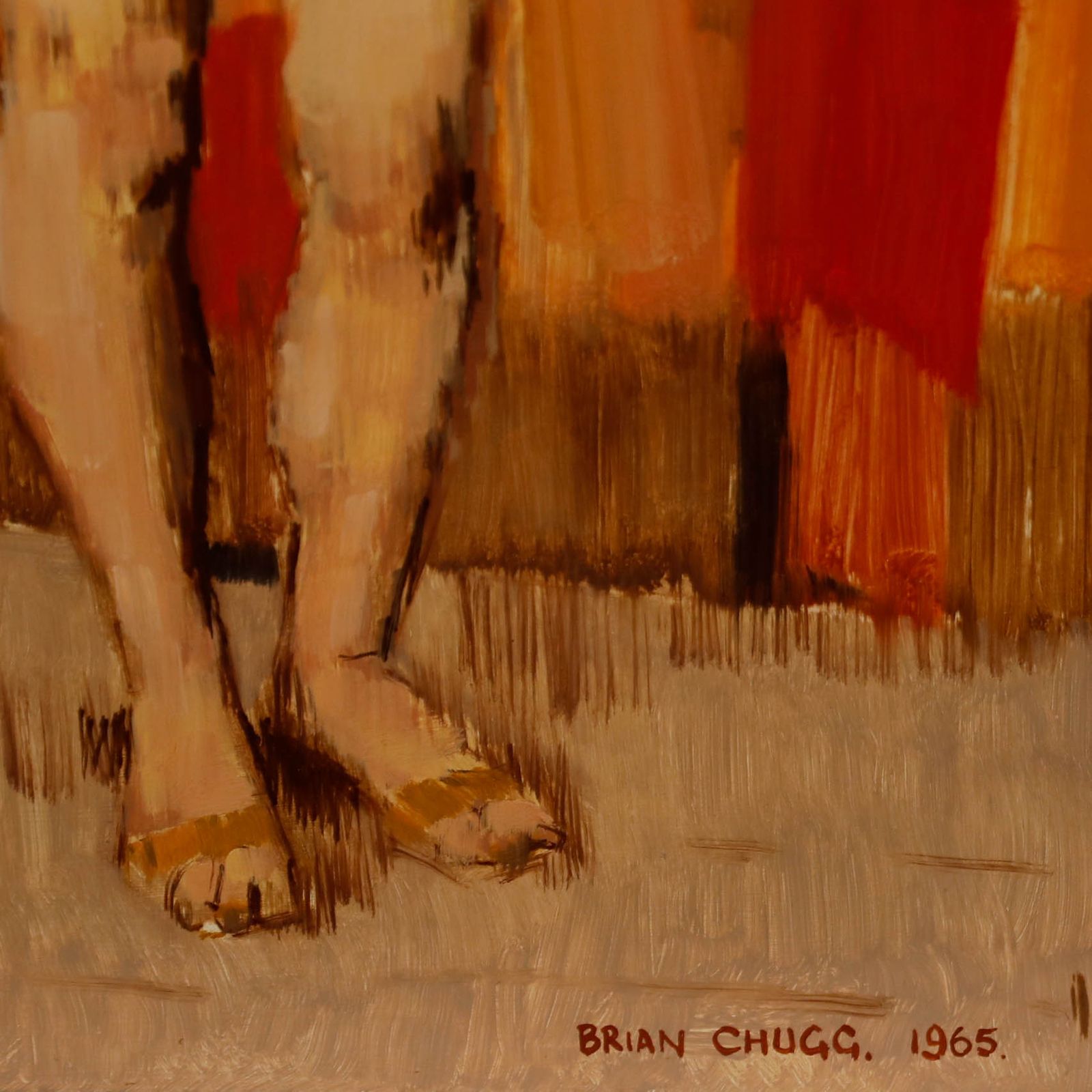 Brian Chugg (1926 2003) Mid 20th Century Oil, Esquiline Nude photo 289.0