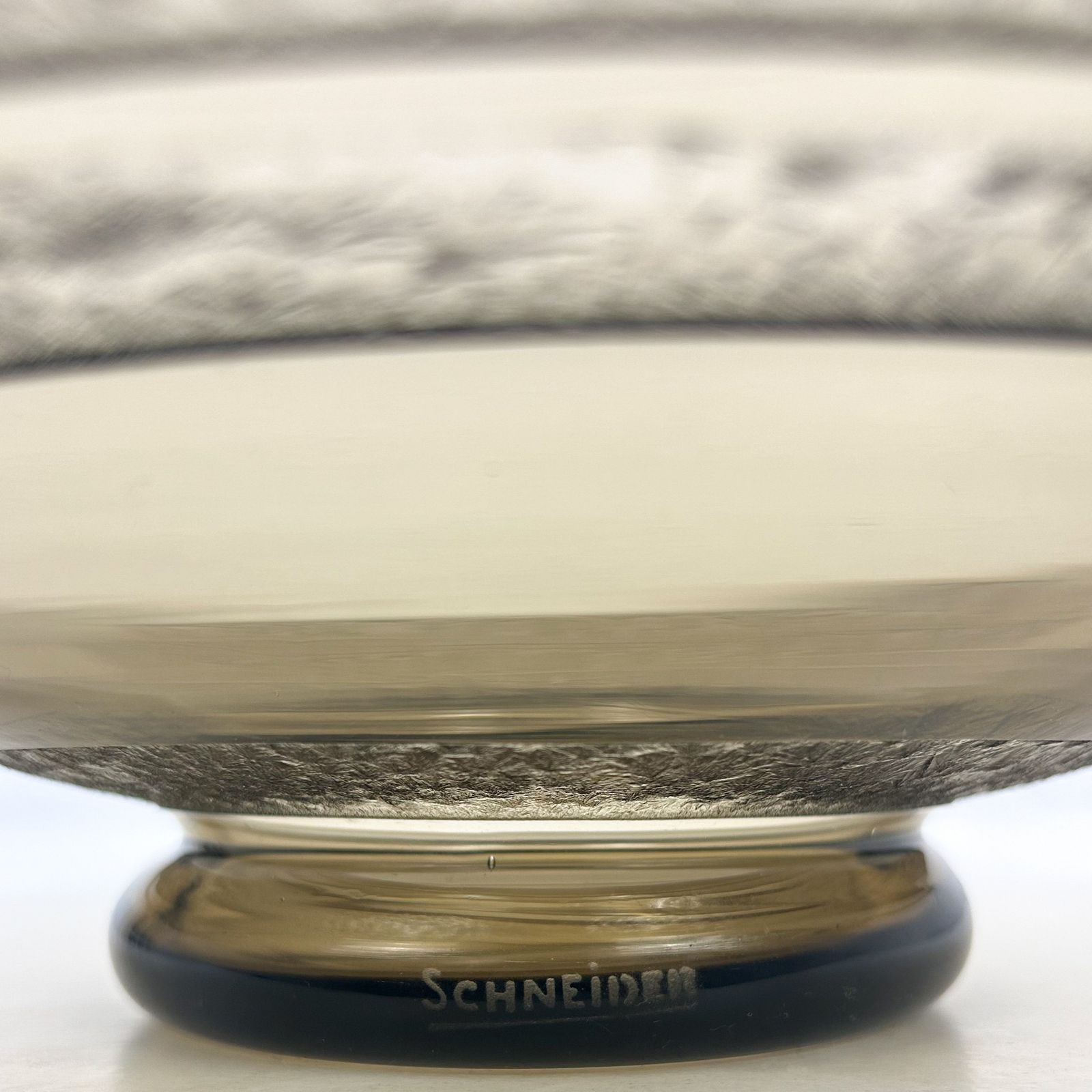 Art Deco Glass Centre Bowl With Banded Design By Charles Schneider (1881 1953)   French, C1930s photo Home Decor