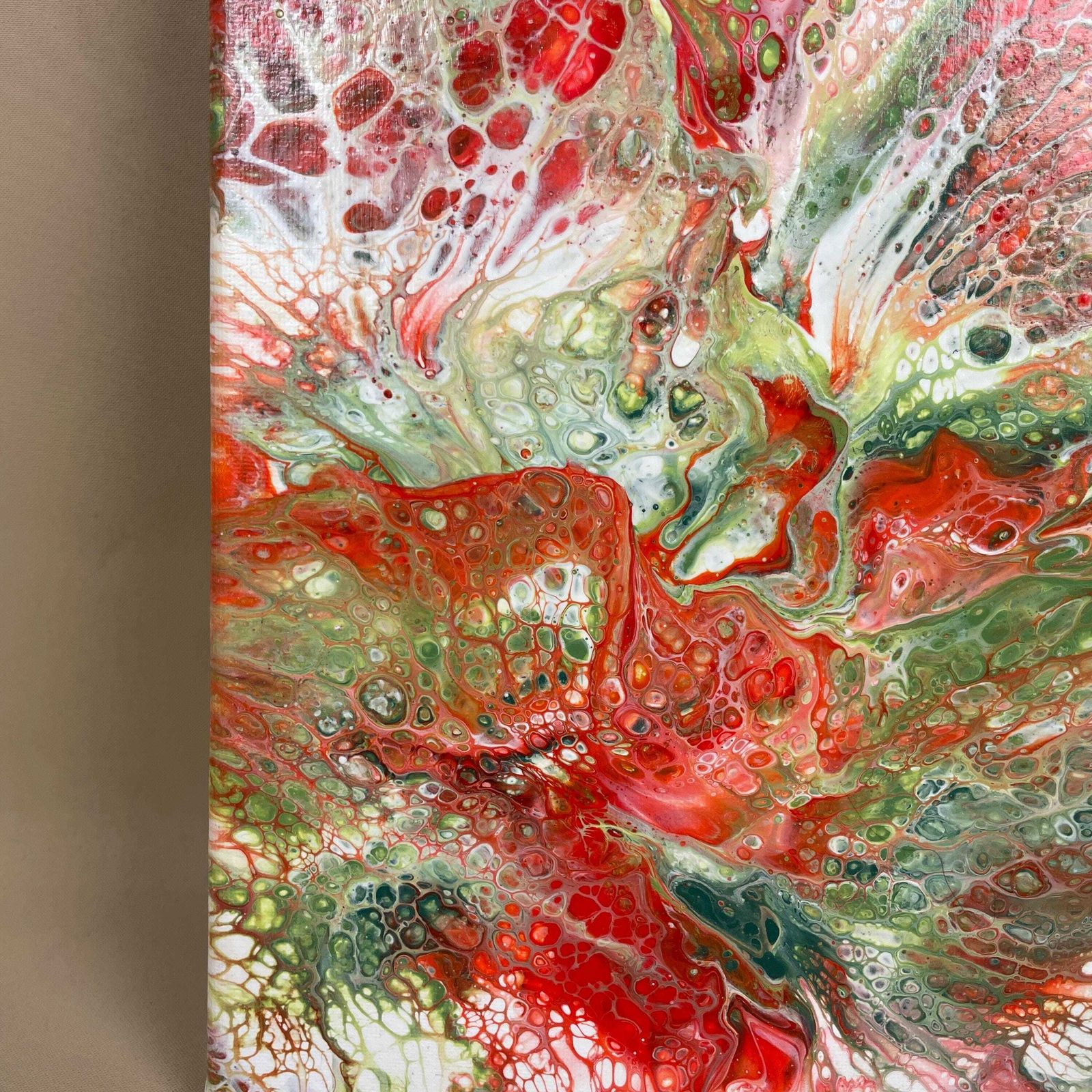 Vintage Marbled Painting Picture Original Artwork On Canvas Marble Pattern Wood Frame Painted Art Rectangle 31x22.7cm Wall Hanging Marbling photo buy